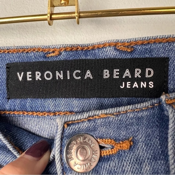 Veronica Beard Carolyn Tuxedo Stripe Baby Bootcut Jeans - Picture 5 of 10